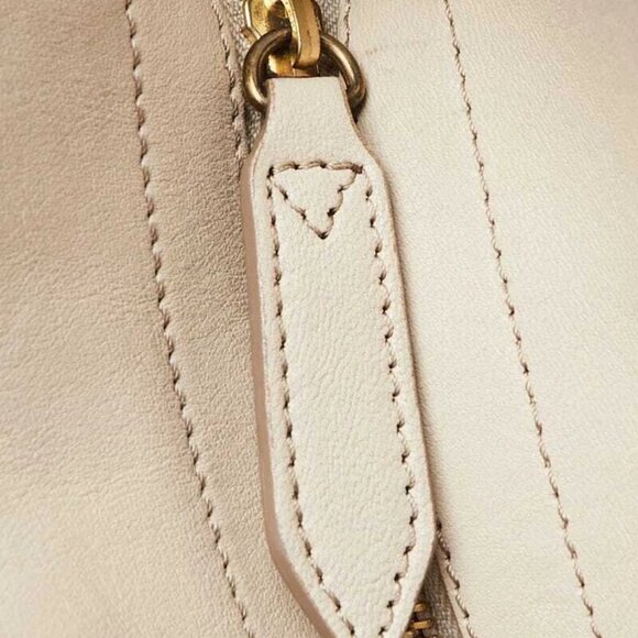 Burberry Grey Lambskin Leather Ruched Hobo Bag - Picture 7 of 12